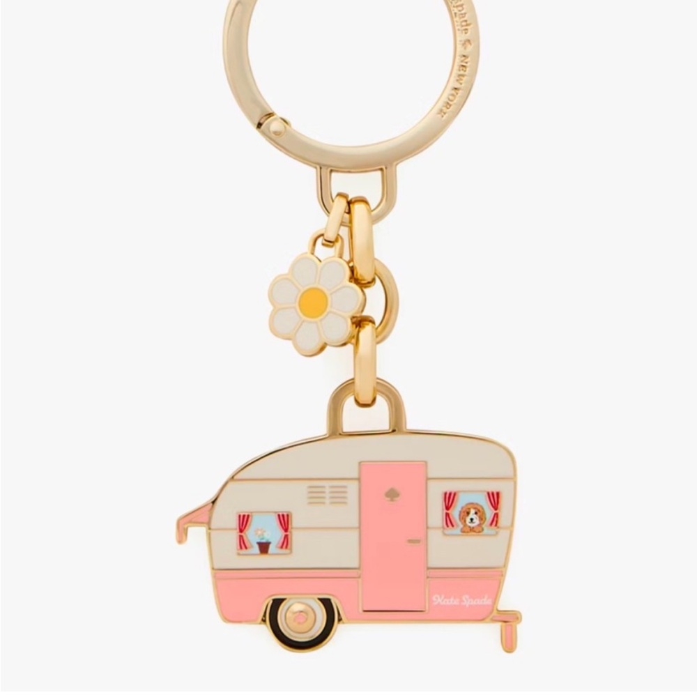 Kate Spade Day Tripper Camper Van Metal KeyFob